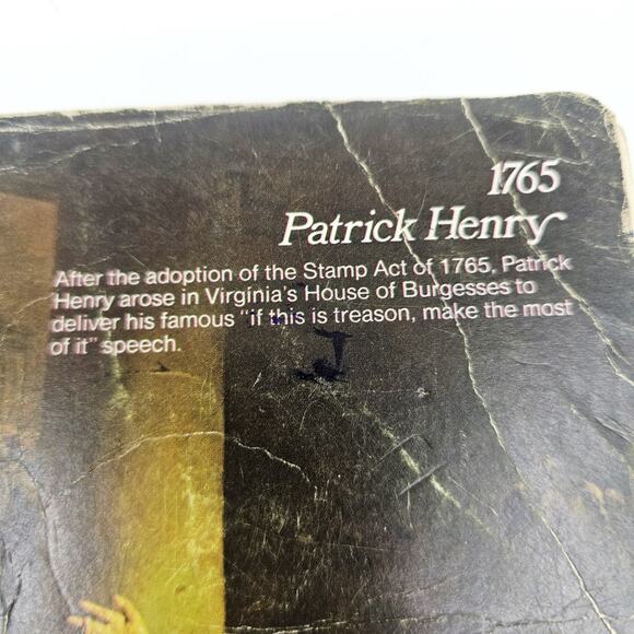 Vintage 1970's US History Theme Notebook By The Spiral Patrick Henry Painting - Picture 7 of 10